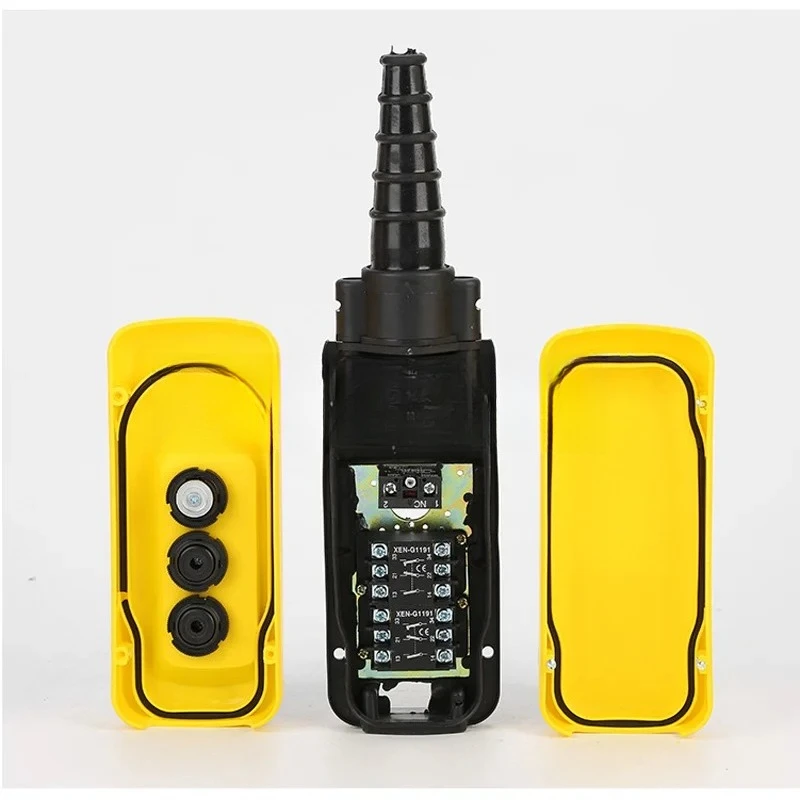 Pendant lift control XAC-A2913 Waterproof hand button switch with electric hoist handle, 2 buttons with two speeds and