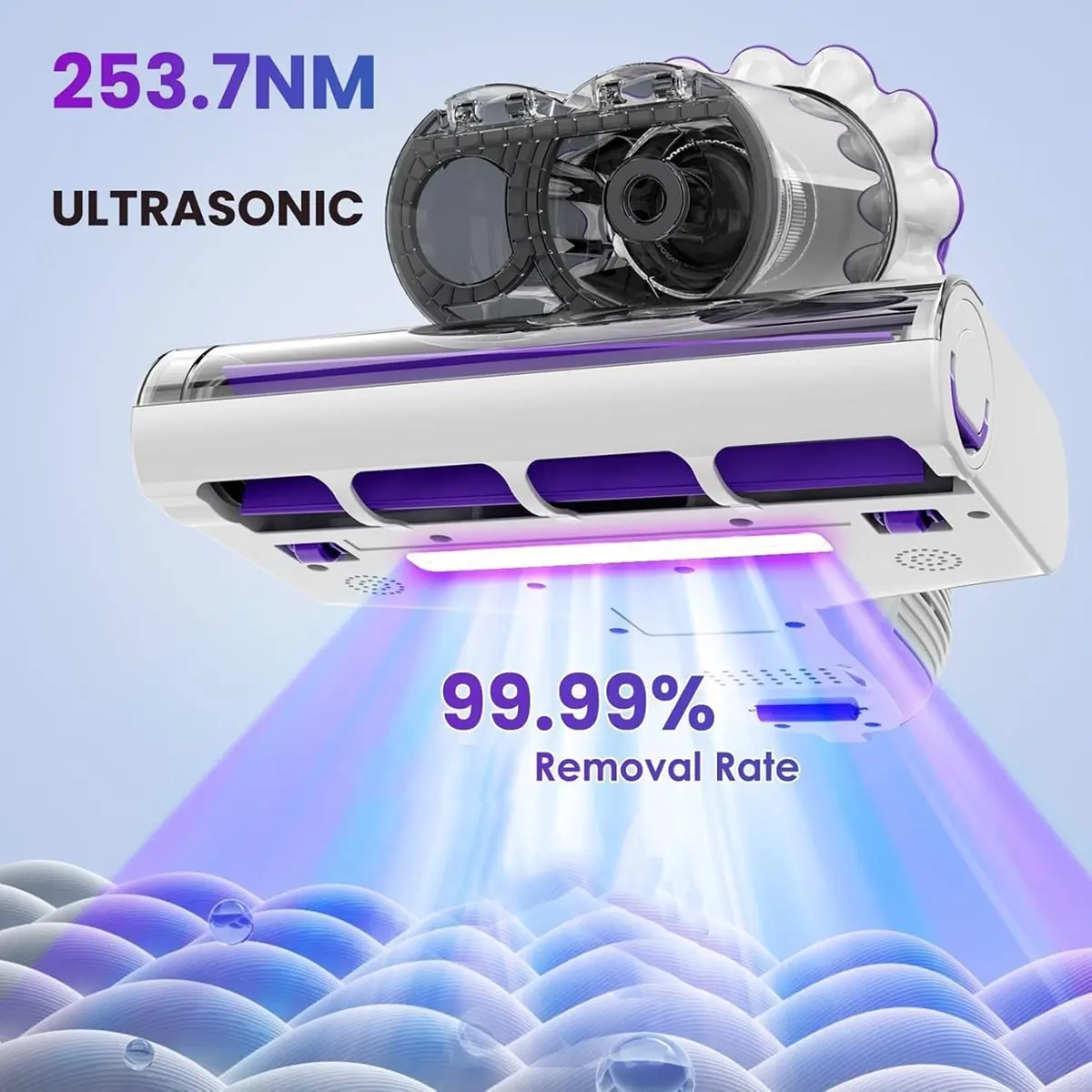 (ABJZ) Mattress Vacuum Cleaner, 14Kpa Bed Vacuum Cleaner,Versatile Handheld Vacuums for Bed, Sofa, Couch, Crib US Plug