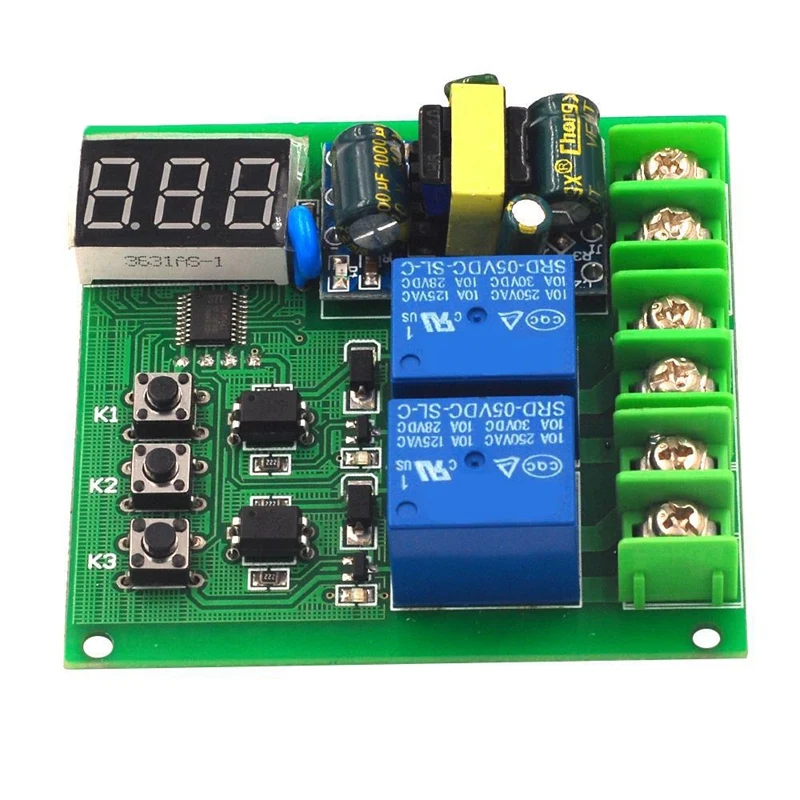 220V Dual Relay Control Board Delay Switch Modul Zeitverzögerungsrelais