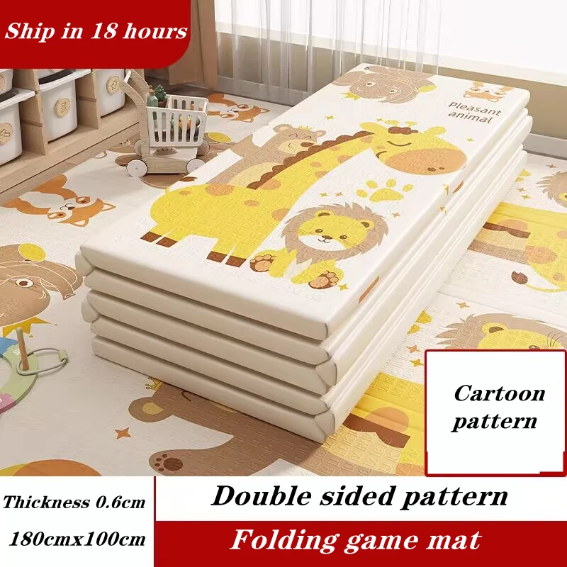 Foldable Non-Toxic Baby Play Mat Educational Children's Carpet in The Nursery Climbing Pad Kids Rug Activitys Games Toys 180*100