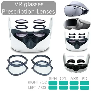 VR Lens for Oculus Quest 2 Quest 3 Quest 3s Miopia for PS VR2 Prescription Lens Pico 4 Anti Blue Prescription Lens Accessories 10 Main Sales PS5 Glasses VR - №1