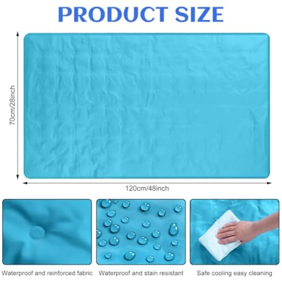 Coolg Pad Mat for Sleep Coolg Mattress Pad Gel for Bed, Relieve Pa, Summer Hot Flashes, Adult, Pets, No Water or Electricity Re image 3