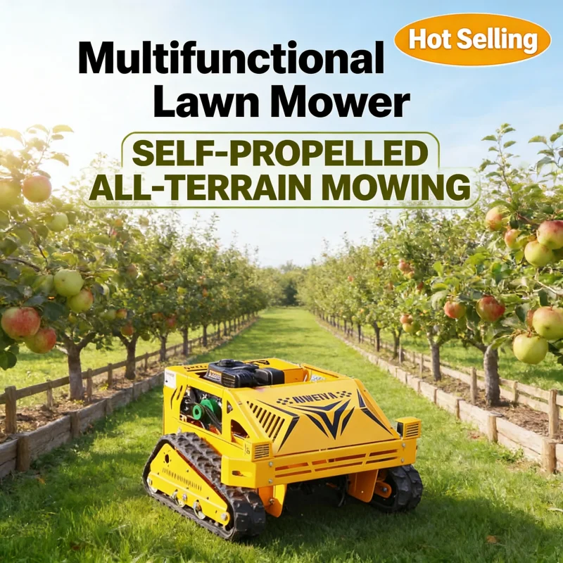 

Customized Heavy Duty Remote Controlled Crawler Lawn Mower - High Quality Equipment for Agriculture and Forestry Weeding