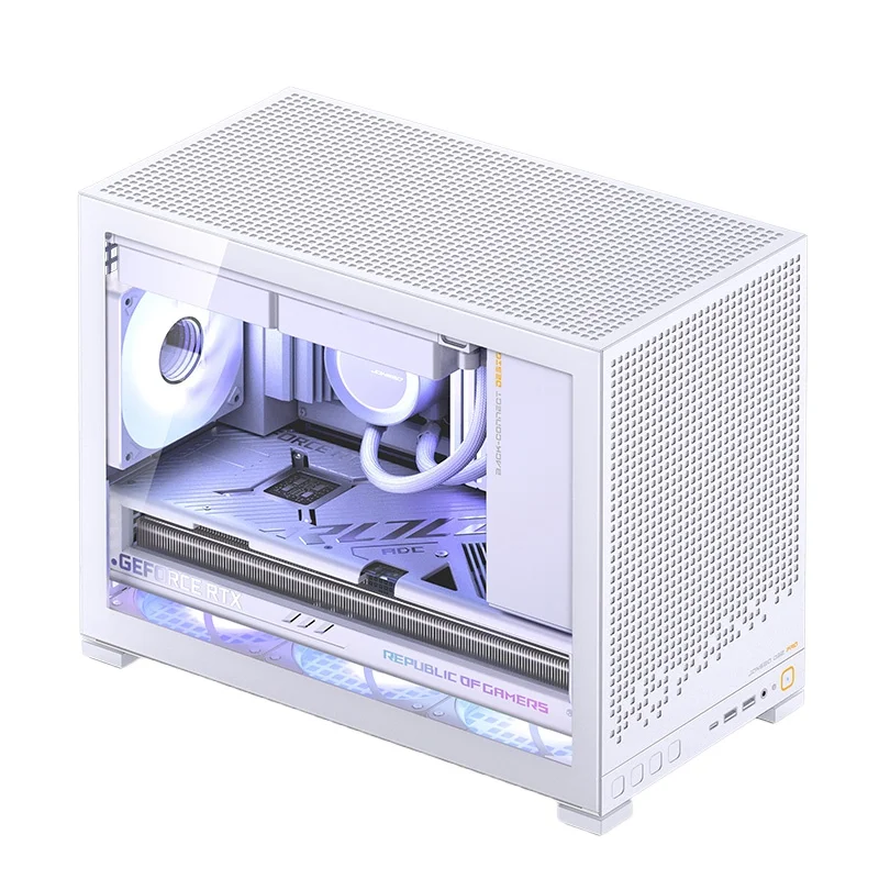 D32PRO Chassis Desktop Mini MATX Glass Side Through 240 Water Cooled Type-C Computer Small Chassis