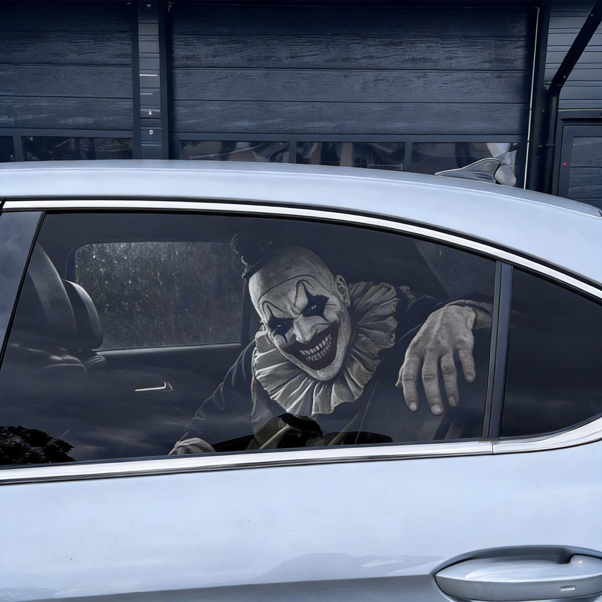 Clown Art Car Window Sticker,Car interior sticker, One-Way View, Universal Size