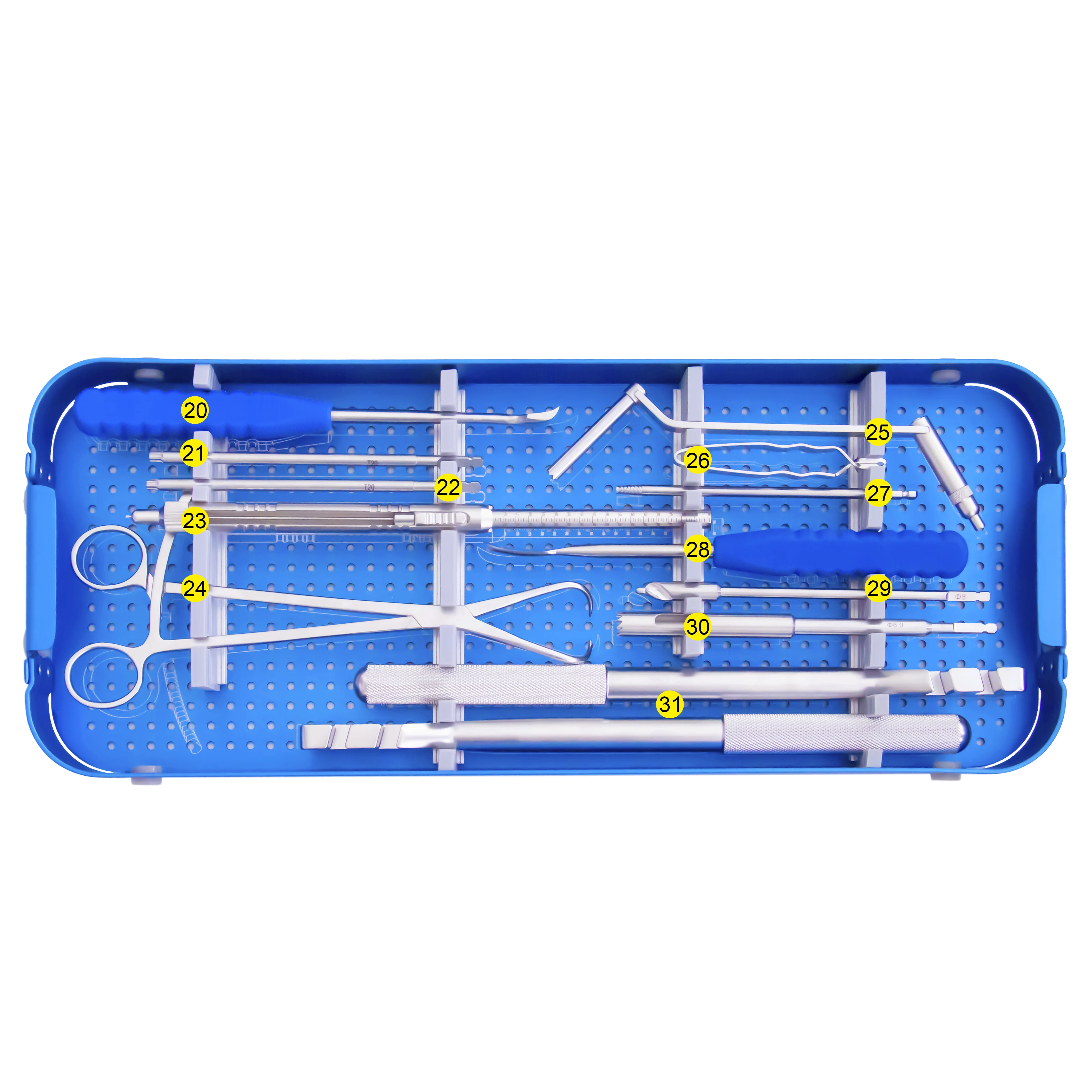 Hot Sale Surgical Instruments Large Fragment Locking Plate Instrument Set-II(AO) for Medical Surgery