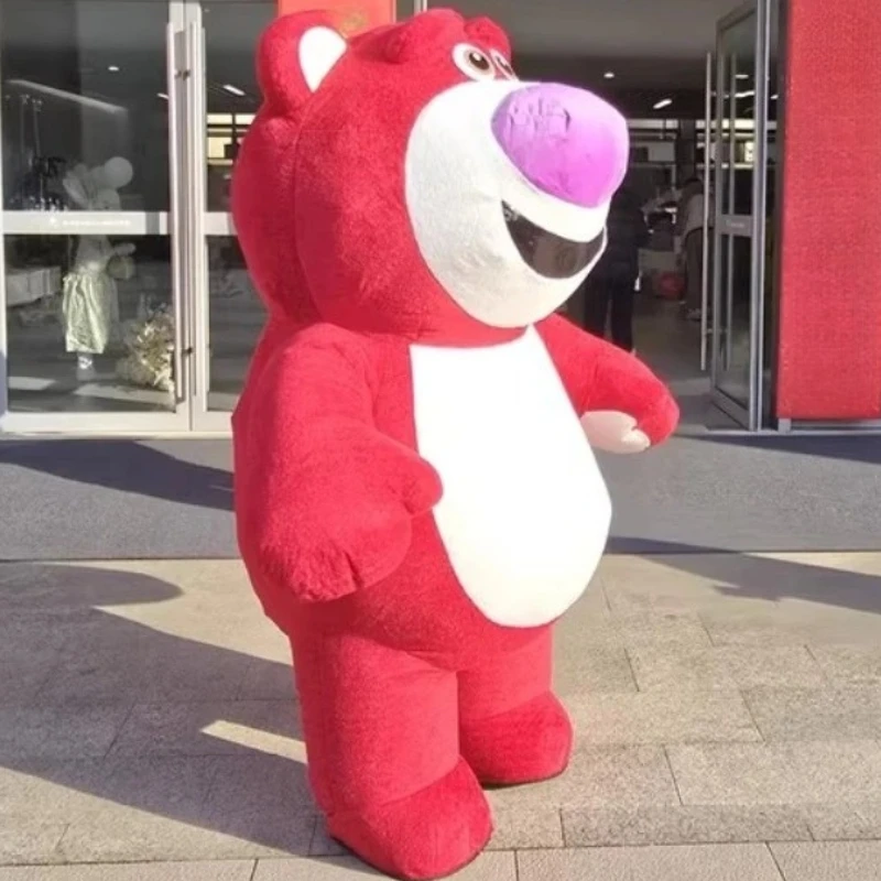 

260cm Inflatable Mascot Strawberry Bear Lotso Plush Cartoon Costume Advertising Ceremony Animal Party Props Cosplay Costumes