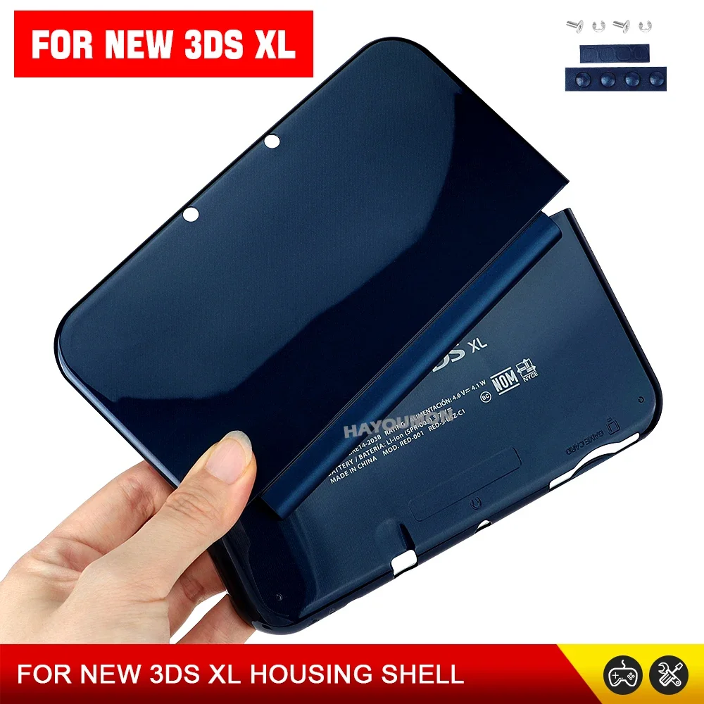 Coque supérieure et inférieure bleue pour NEW 3DS XL, coque de remplacement A&E, plaque de protection pour console de jeu NEW 3DS XL