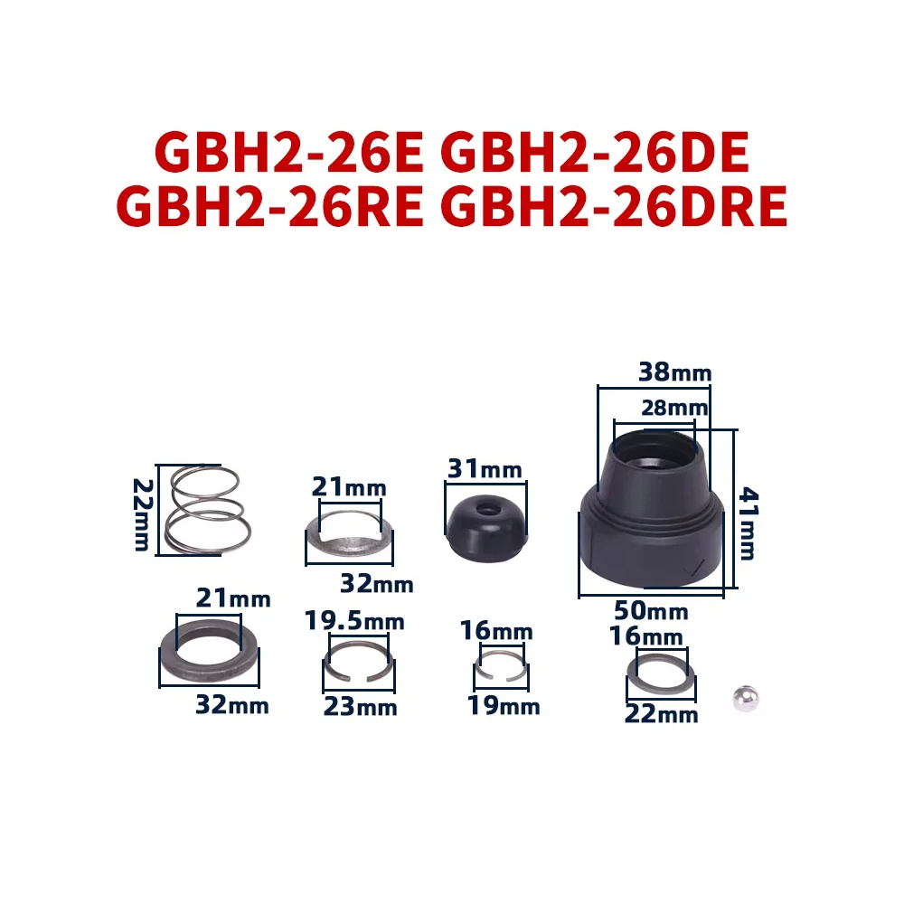 

For Bosch GBH2-26E GBH2-26DE GBH2-26RE GBH2-26DRE impact drill hammer chuck bushing accessories chuck bushing replacement parts