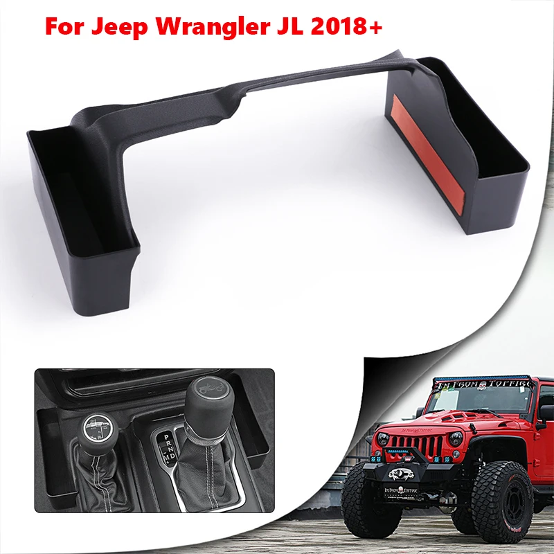 Gear Shift Storage Box Car Organizer Case For Jeep Wrangler JL Gladiator JT 2018 2019-2021 4 Doors Car Stowing Tidying Container