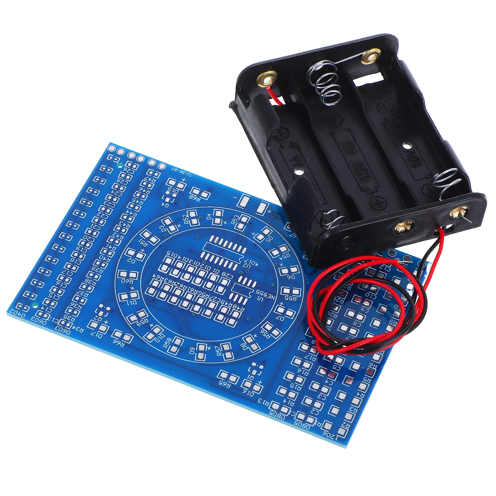 

1Set Flowing Water Light Solder Practice Board Universal Circuit Board Surface Mount Welding Training Electronic Project Kit