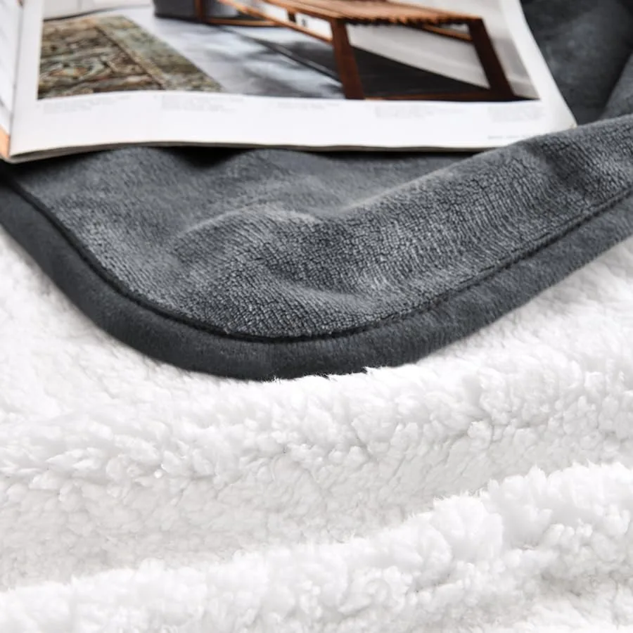 Waterproof Blanket for Bed Couch Sofa, Soft Liquid Pee Proof Pet Blanket for Dog Puppy Cat, Reversible Sherpa Fleece Furniture view 6