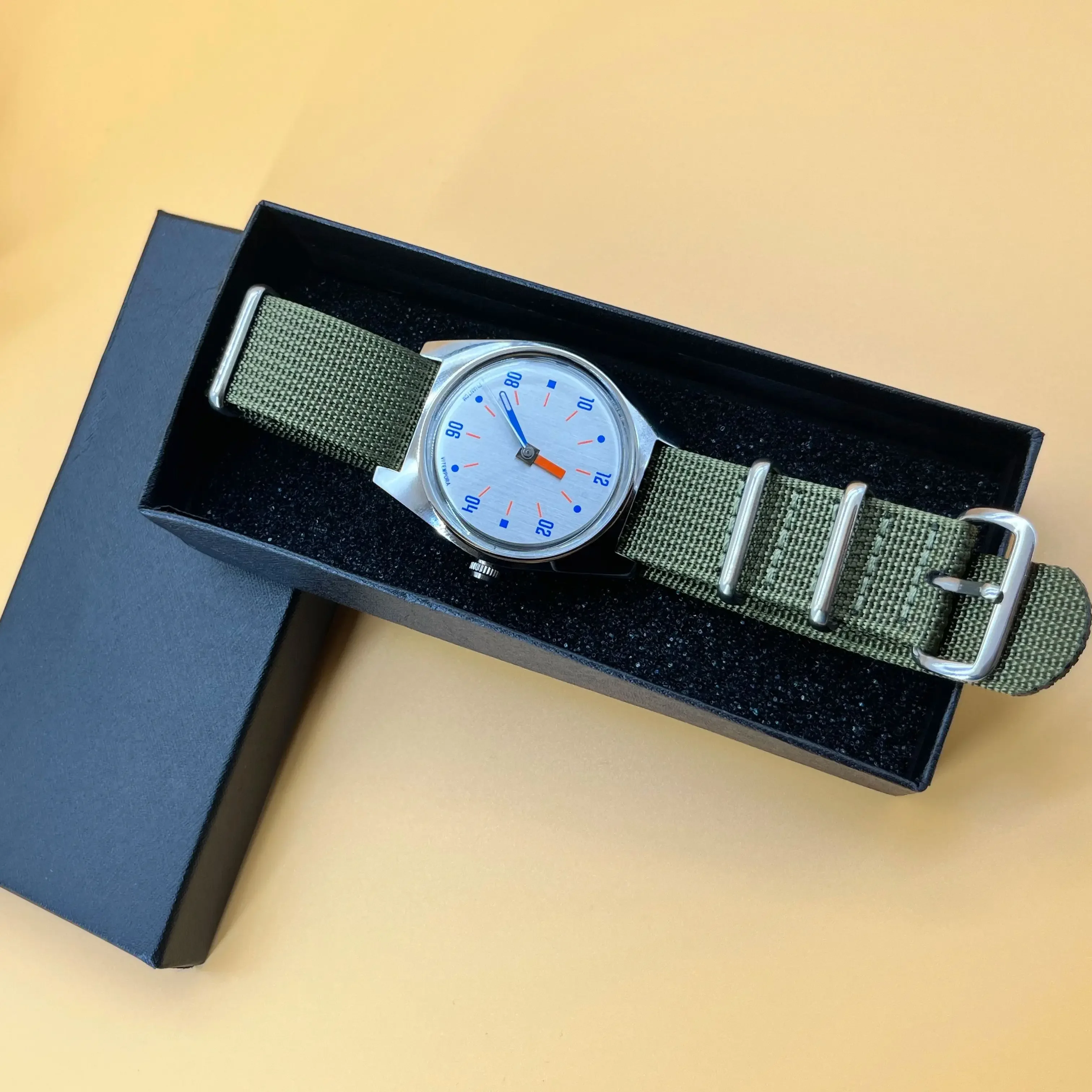PHANTOM 7120 Bauhaus Hand Wind Mechanical Watch Men Waterproof Slim Wristwatch Daily Business Birthday Gift for Husband Father