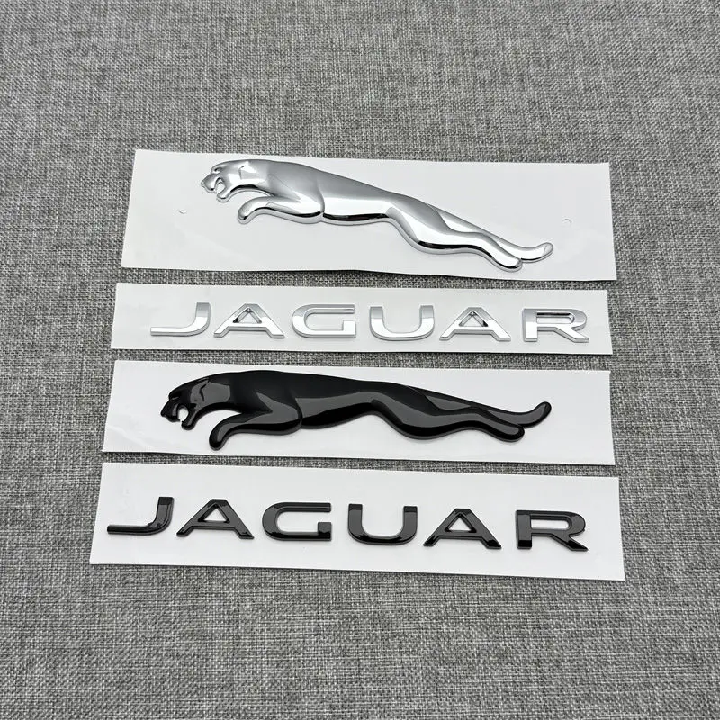 Emblema Metálico 3D para Capó Delantero y Maletero Trasero de Jaguar XF, XE, XJ, F-Type, F-Pace, XJL, XJ6, E-Pace, Adhesivo Decorativo para Maletero
