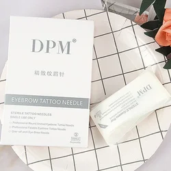 DPM Permanent Makeup Tattoo Needle Cartridge Fogging Piercing Needle 3R 5R Embroidery for Eyebrow Manual Tattoo Supplies