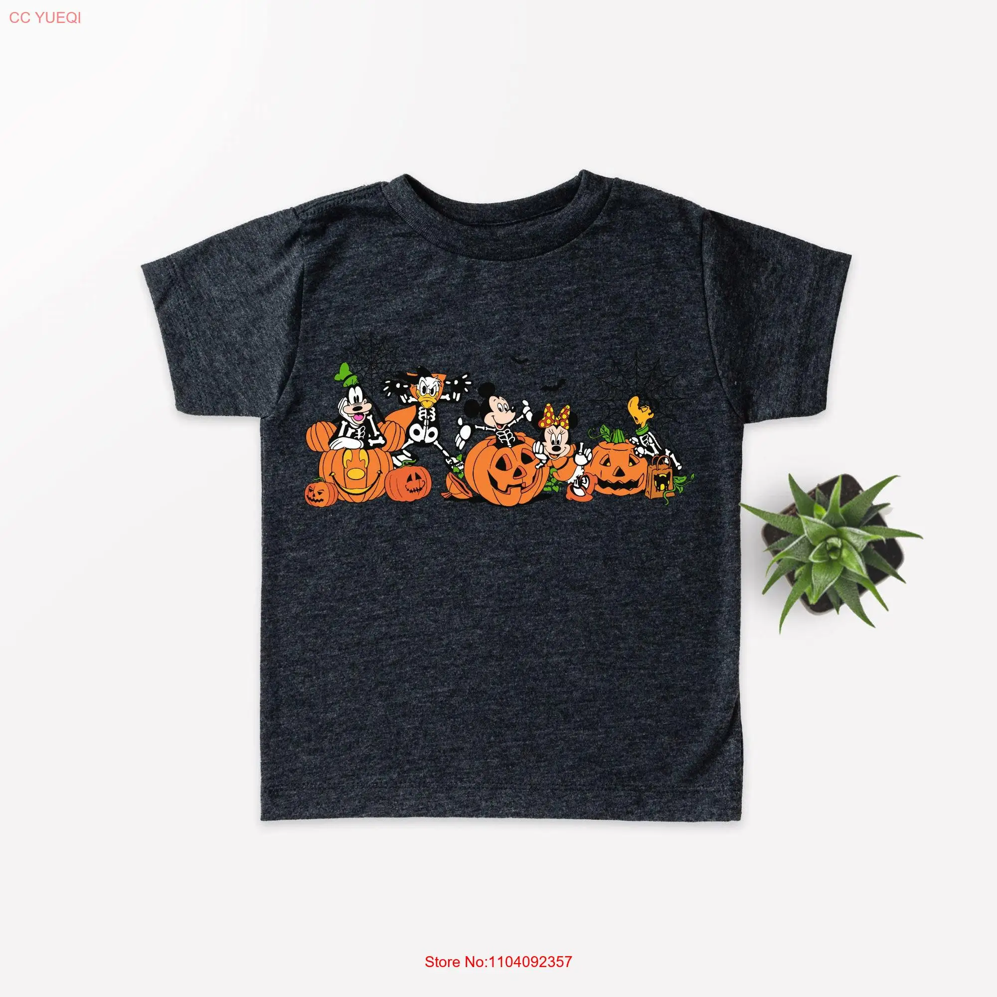 

Mouse halloween party shirt Most Magical Place Fall Spooky Family spiderweb kids long or short sleeves