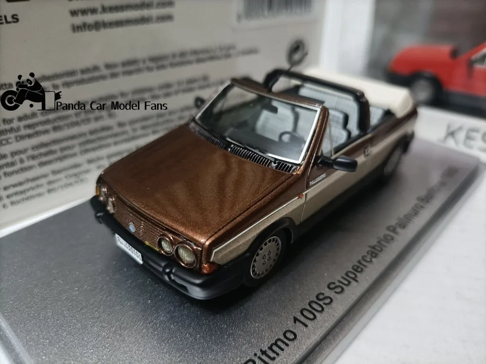 Kess 1/43 fiat supercar model fiat ritmo 100s bertone 1985 brown ornaments furniture collectibles gifts