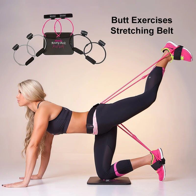 

1Pcs/Set Women's Butt Exercises Resistance Bands Fitness Yoga Training Muscle Exercise Pilates Equipment Stretching Belt