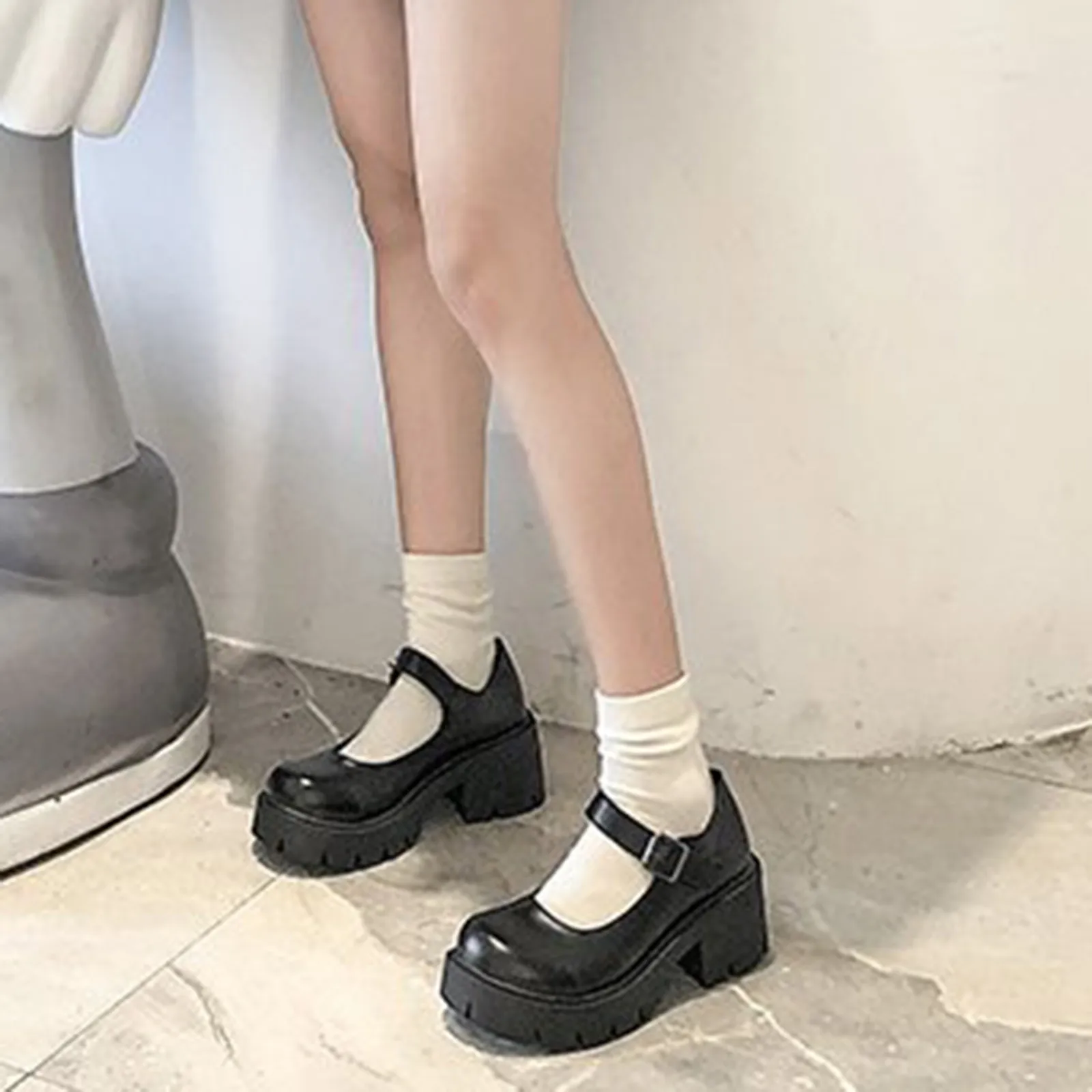 Woman'S Sandals Size 9 Platform Heels Leather Vintage Women'S Black Thick Casual Ladies Shoes Fashion Top Casual Shoes For Men