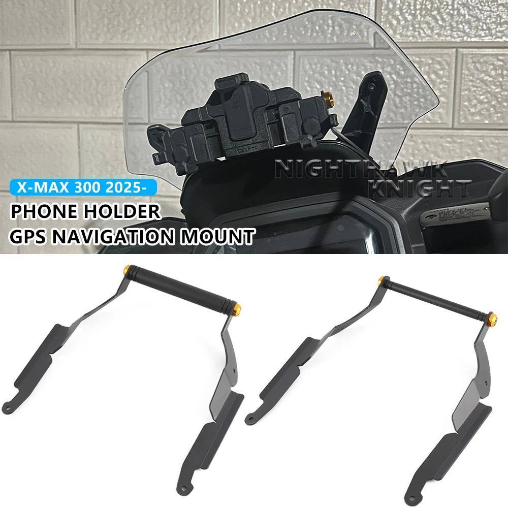 

New Motorcycle Navigation Bracket For YAMAHA XMAX300 X-max 300 XMAX 300 2025 Phone Holder Stand GPS Navigation Extension Bracket