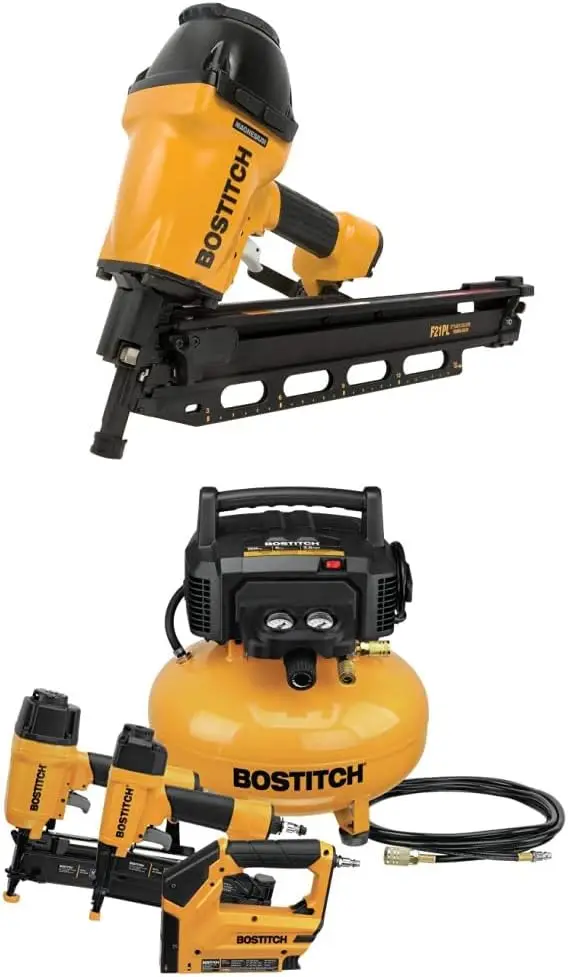 Framing Nailer (F21PL) and Air Compressor Combo Kit The framing nailer features lightweight magnesium design