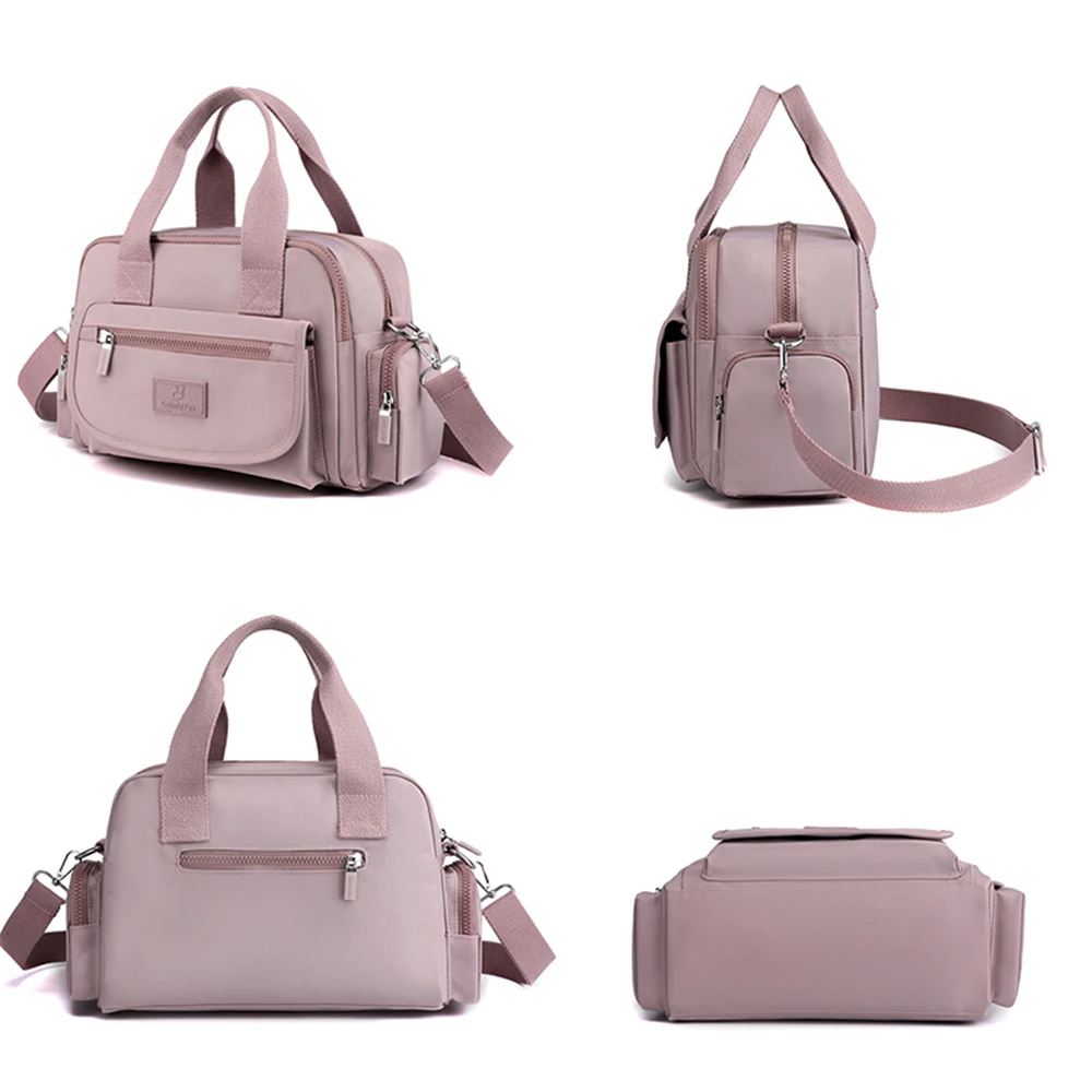 Bolso multifuncional De nailon De alta calidad para Mujer, bandolera De hombro a la moda, Color sólido, novedad De 2022