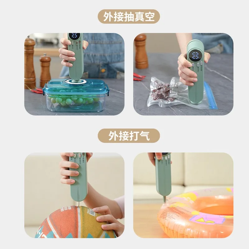 Cordless Vacuum Sealer Machine, Mini Portable Food Sealing Device for Household Food Fresh‑Keeping Packaging