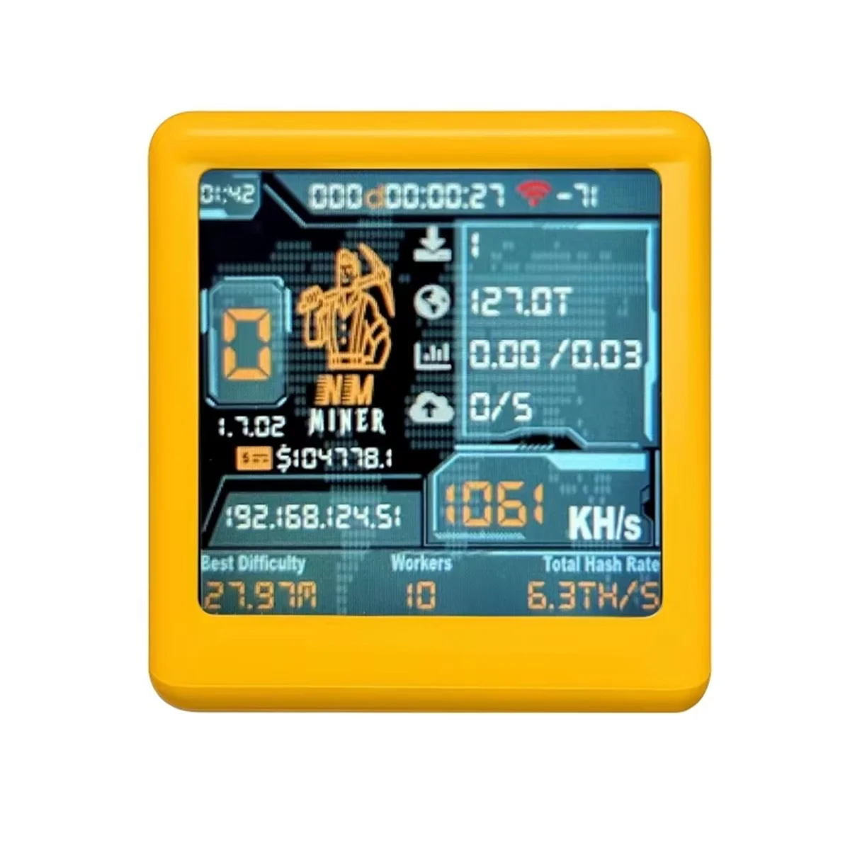 2025-3C NM TV NMMiner التلفزيون الذكي 1060KH/S Hashrate Nerdminer V2 ESP32 BTC سولو اليانصيب مينر الذكية هدية المنزل ساعة سطح المكتب الصامت #6