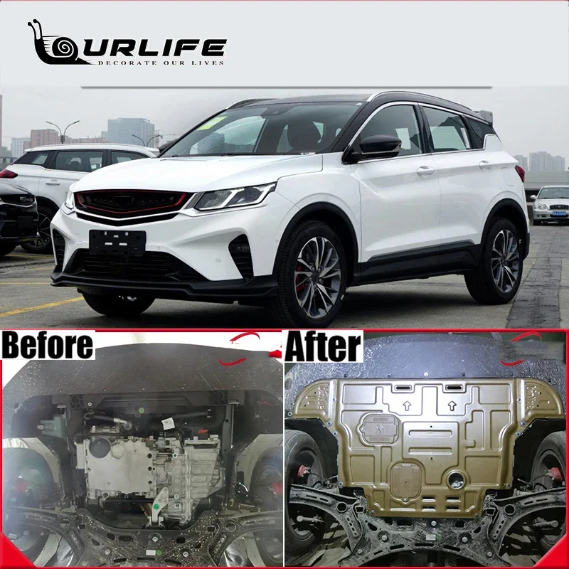 

Engine Chassis Guard Cover Protector Manganese Steel Plastic Fender Accessories For Geely Coolray SX11 2018 2019 2020 2021 2022