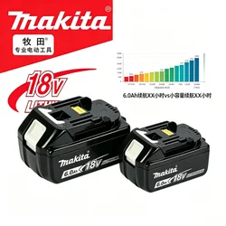 Makita Original Lithium ion Rechargeable Battery 18V 6000mAh 18v Replacement Batteries BL1860 BL1830 BL1850 BL1860B