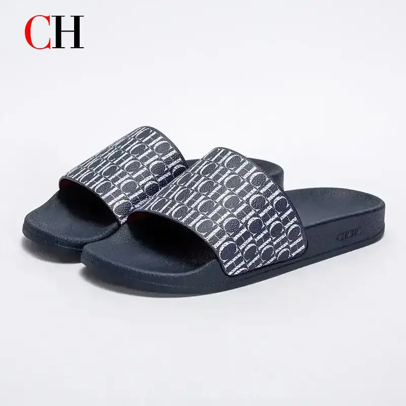 

CH Multi Scene Universal Women's Silicone Beach Shoes Women's Slippers New Fashion Letter Printed Flip Flops Beach Shoes