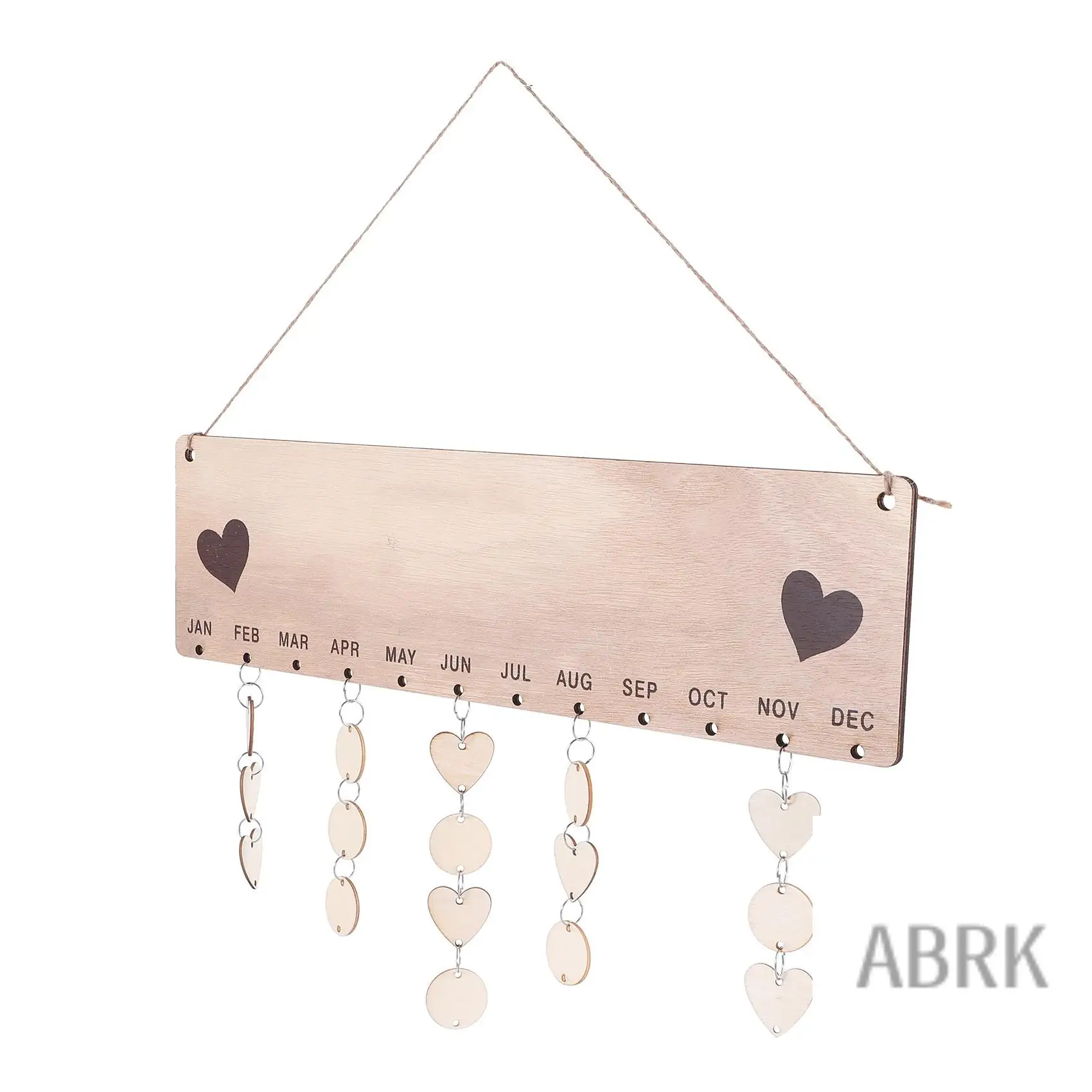 

Family Birthday Board Set Hanging Wooden Calendar Wall Calendar Decor For Family Friends Birthday Reminder
