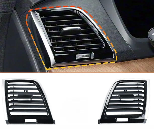 

Front Replacement Air Vent Cover Car Interior Upgrade Matte Black Precision Molding For Volvo XC90 MK2 2015-2024