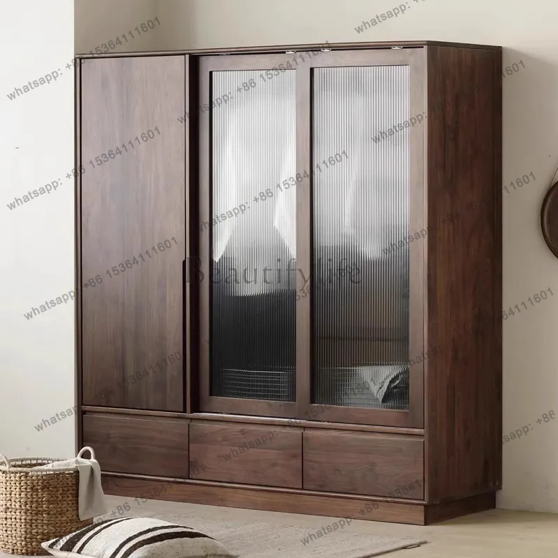 PG Nordic Three Doors Wardrobes Closet Cheap Drawers Organizer Adult Wardrobes Closet Space Saving Guarda Roupas Furniture Home