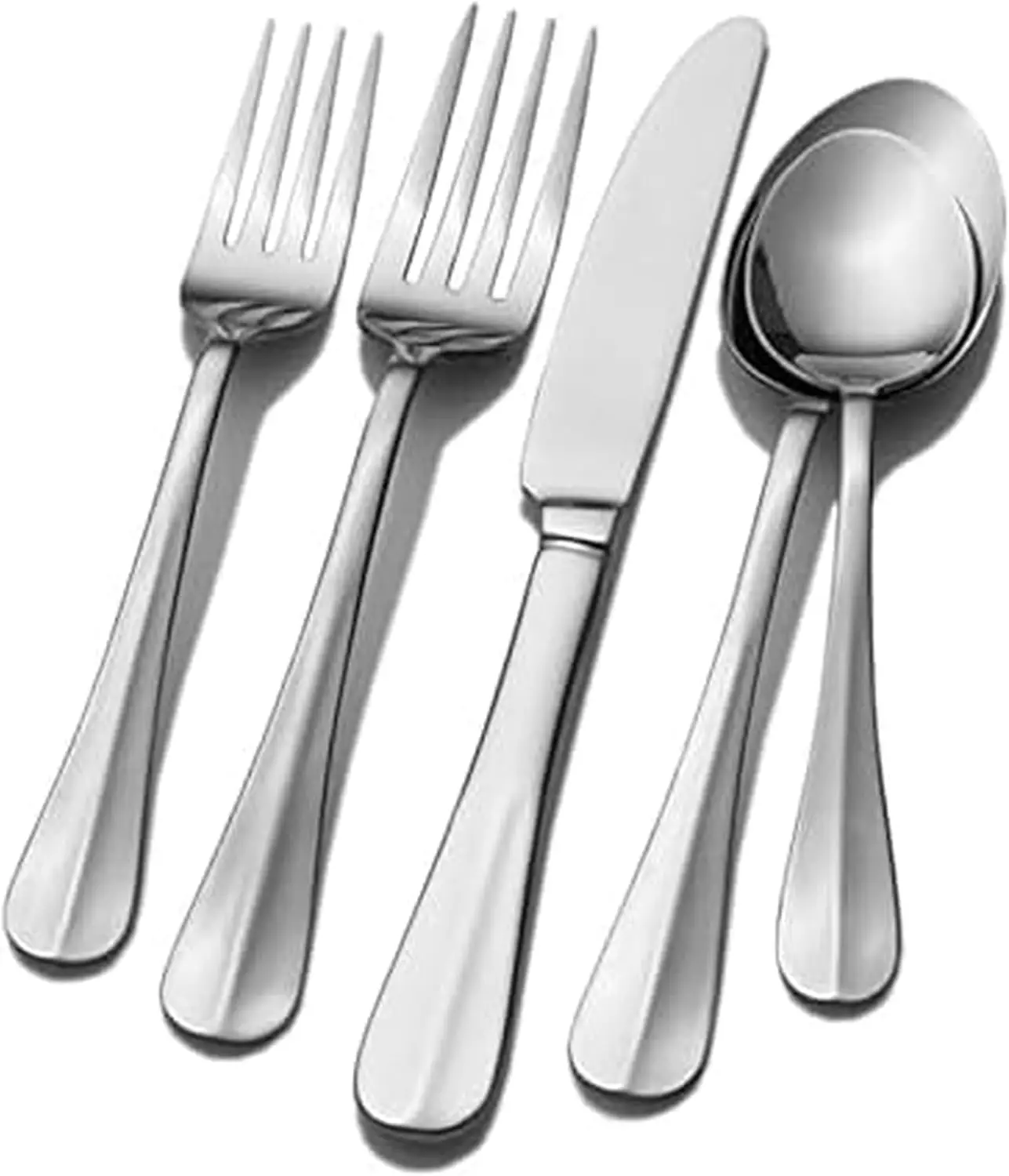 

53-Piece Stainless Steel Flatware Set for 8, Dishwasher Safe & No Polish Needed