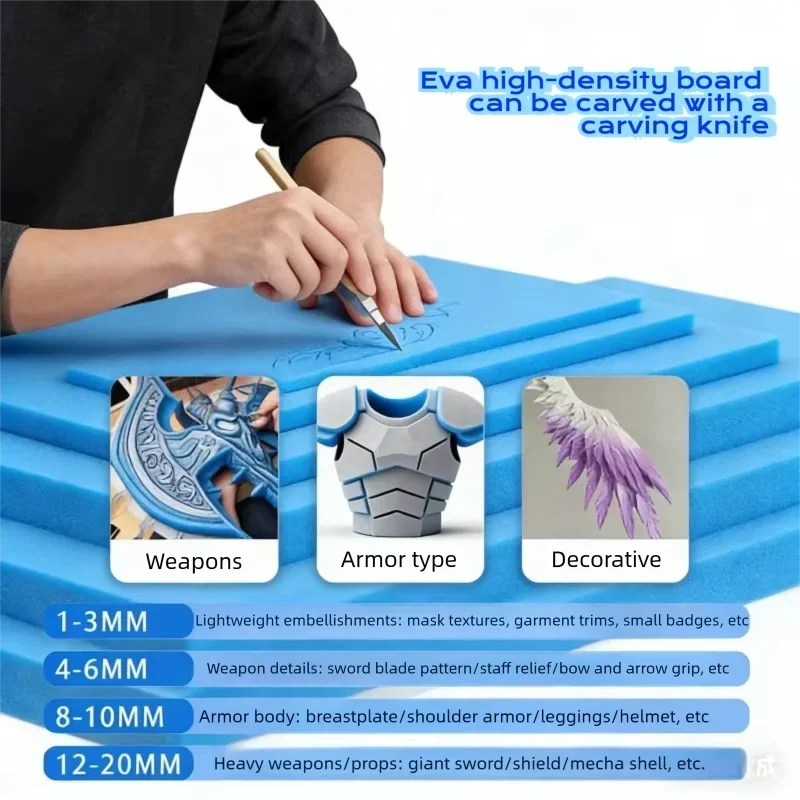 1pc 厚さ 3/5/10/15 ミリメートルブルー EVA - Pe Foam Sheet のレビューと価格