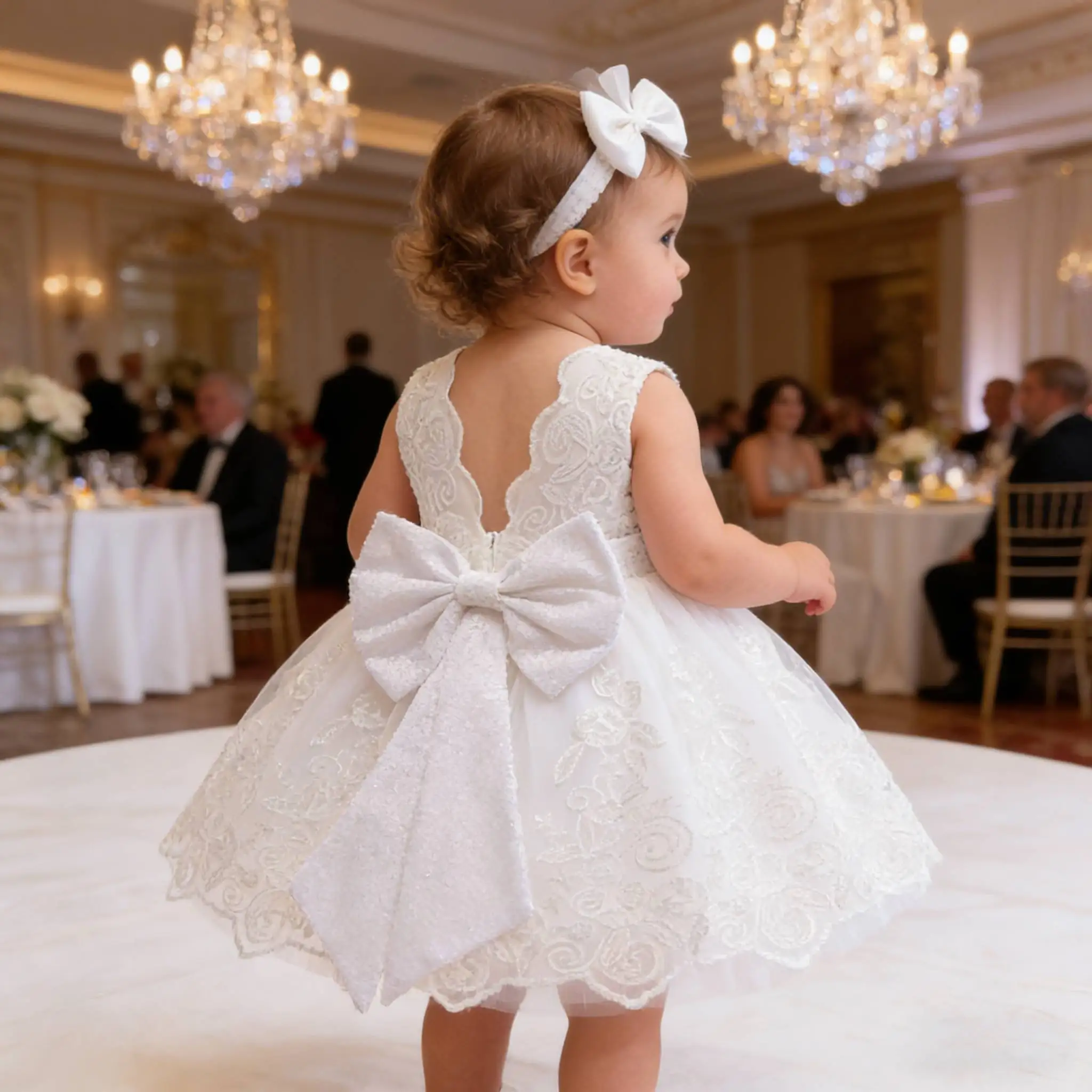 0-2years Girls Birthday Princess Party Dress for Girls Infant Lace DRess Children Elegant Festive Baptism Girls Vestidos