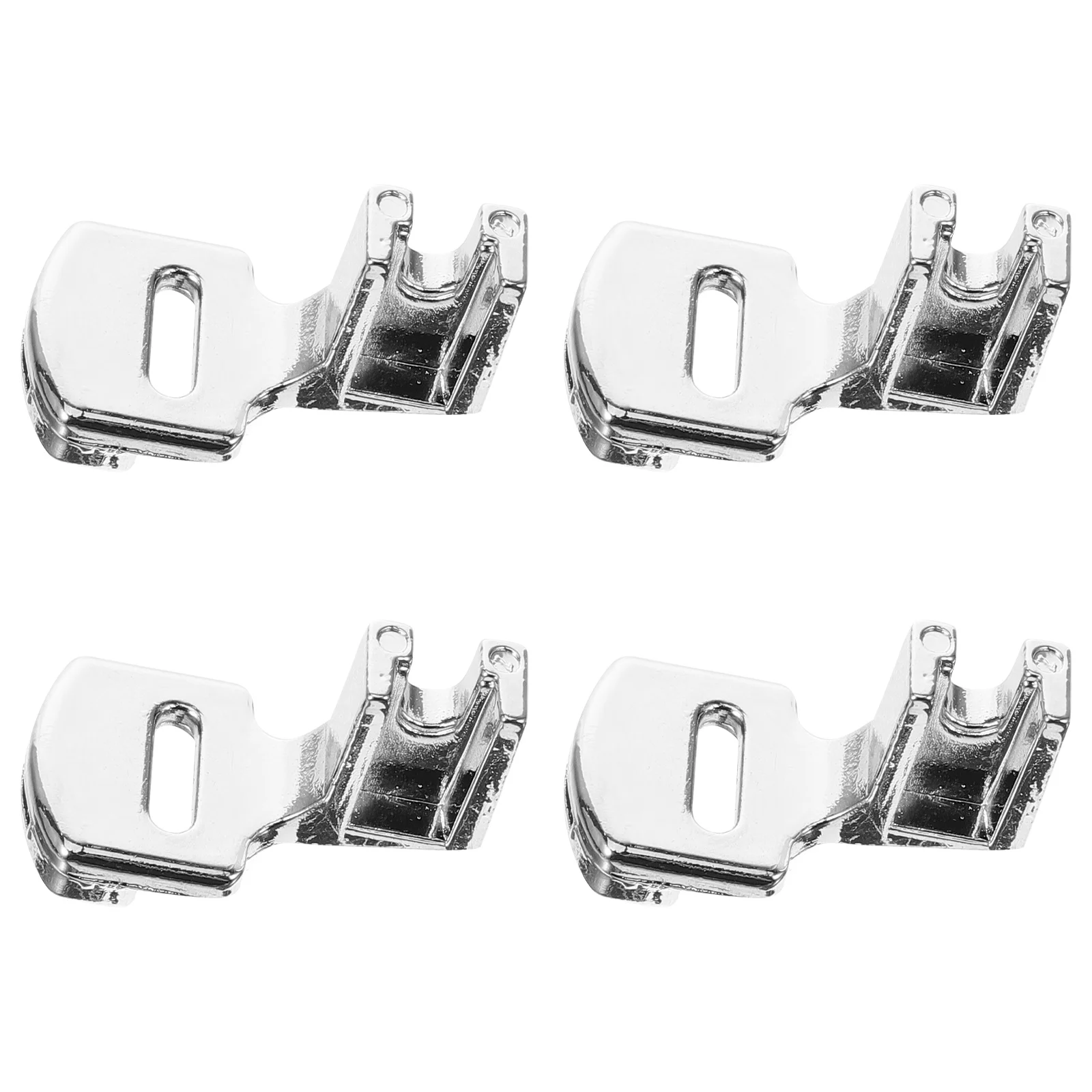 JEWEDECO 4 قطعة الخياطة ضفائر القدم استبدال أقدام الضغط ارتداء مقاومة متعددة الوظائف المحمولة للمشروعات المنزلية