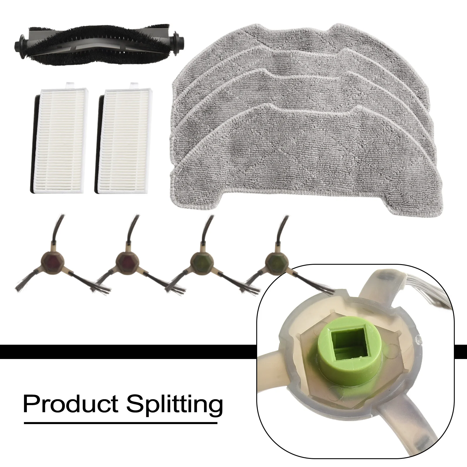 Replacement Kit Main Side Brush Filter Mop Cloth For AIRROBO For P30 Robot Vacuum Cleaner Spare Parts Accessories