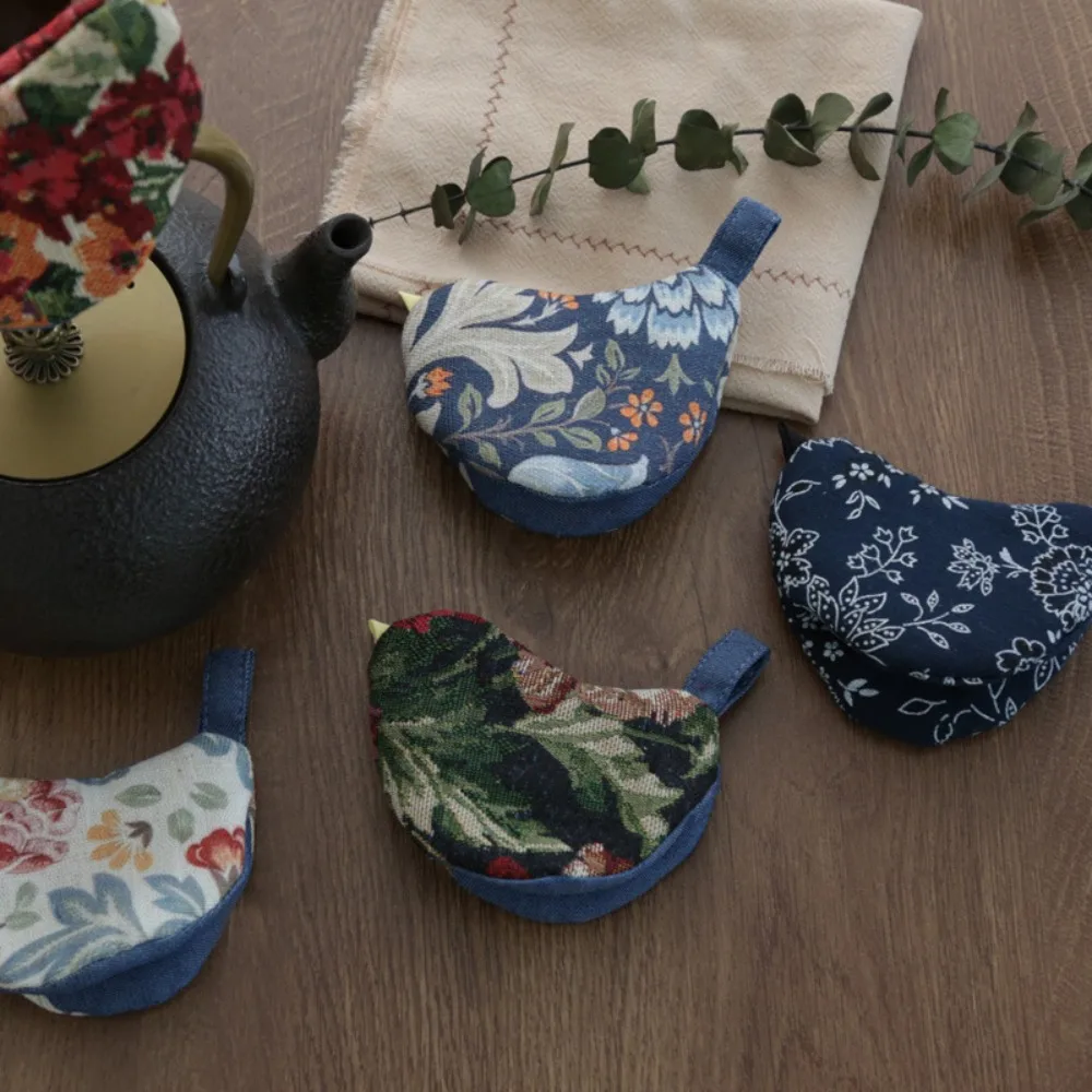Cute Cloth Pot Holder Bird Anti Scald Handle Grip Heat Insulate Thick Pot Clip Tea Making