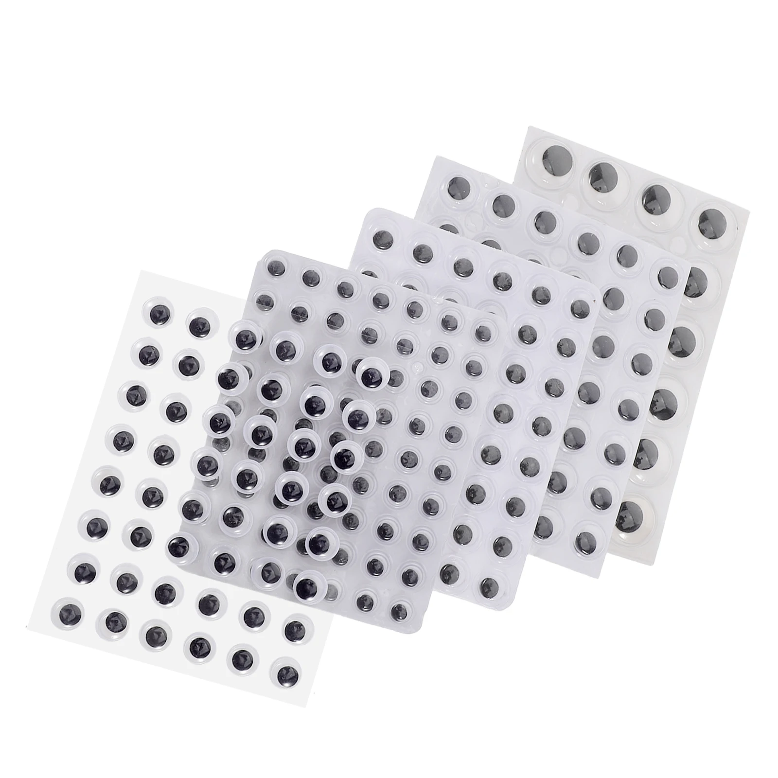 5 أوراق ذاتية اللصق البلاستيك تذبذب عيون لصنع اليد الحيوانات المحشوة الكروشيه الحرف DIY بها بنفسك لوازم كرات العين المستديرة واقعية