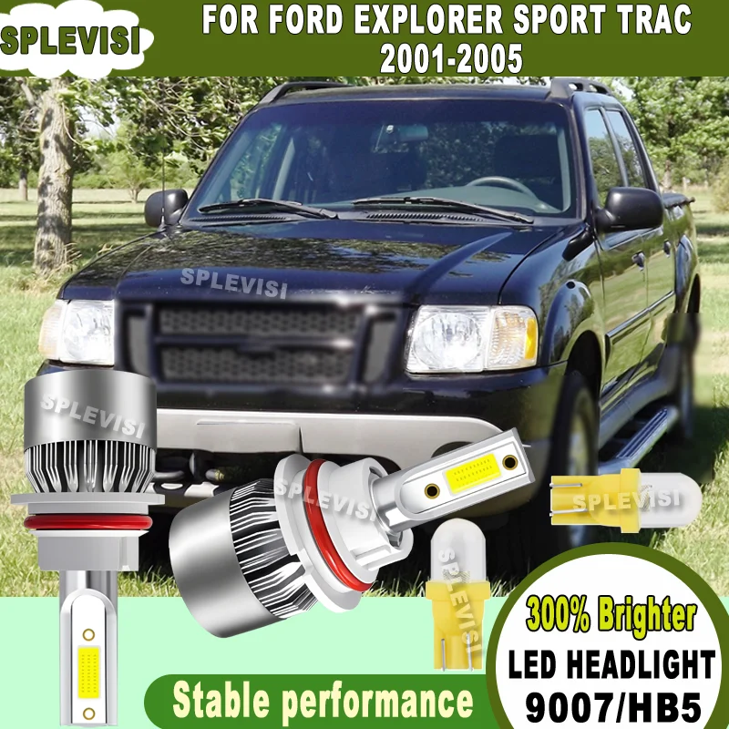 

Clarity & Brightness Double Night Safety Improvement 9007 LED HEADLIGHT For Ford Explorer Sport Trac 2001 2002 2003 2004 2005