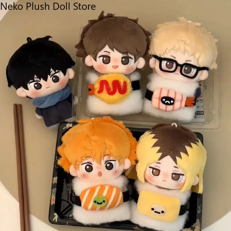 

Shoyo Hinata Tobio Kageyama Tooru Oikawa Anime Plush Doll Body Dress Up Clothes Plushies Stuffed Toys Figures 10cm Student