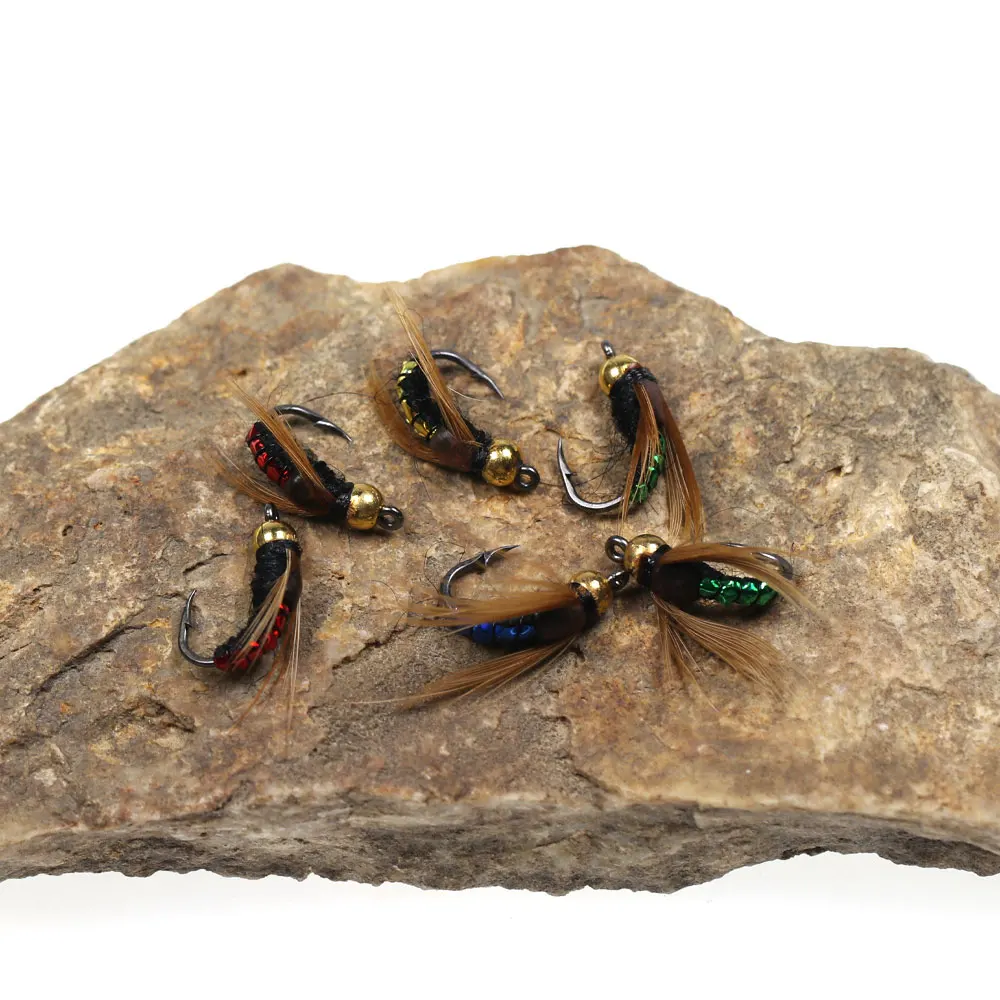 Cabezal Scud Ninfa Latón Bimoo #8 – 8 uds trucha Grayling - imagen 4