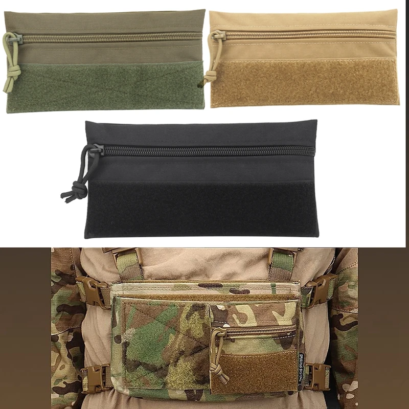 

Tactical Chest Rig Pouch Hanging Pouch Wallet Small Candy Bag Coins Key Earphone Storage MK3 MK4 JPC Vest Extension Accessory