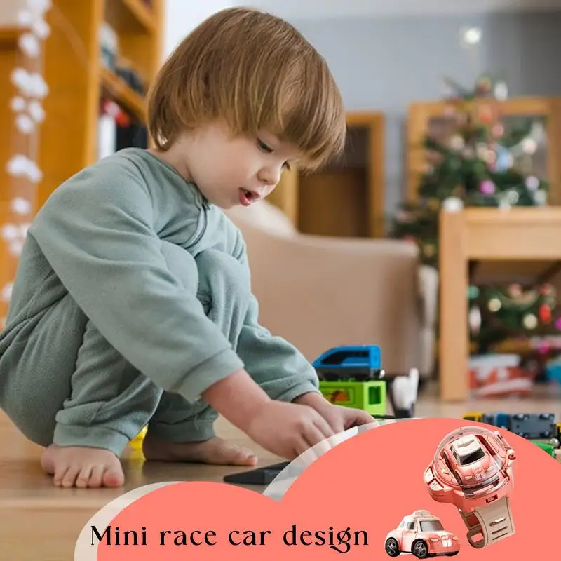 Remote Control Watch Car For Kids 2.4GHZ Remote Control Vehicles Toy For Kid RC Race Car Toy For Indoor Outdoor Floor Carpet Or