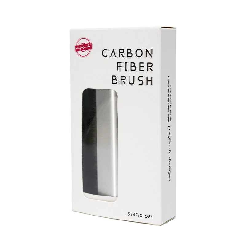Spazzola professionale per dischi in vinile Spazzola portatile antistatica per dischi in fibra di carbonio + Spazzola per stilo Accessorio per lettore fonografo in vinile LP