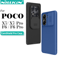 Nillkin For Xiaomi Poco X7 Pro X7 F6 Pro F6 5G CamShield Pro Case with Slide Camera Cover Protector Hard PC+TPU Cover