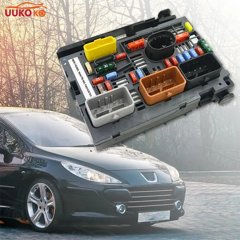 Para Peugeot 307 308 408 Citroen C4 9809742880 9807028780 caja de fusibles debajo del capó conjunto Bsm caja servo del motor conjunto de caja de fusibles