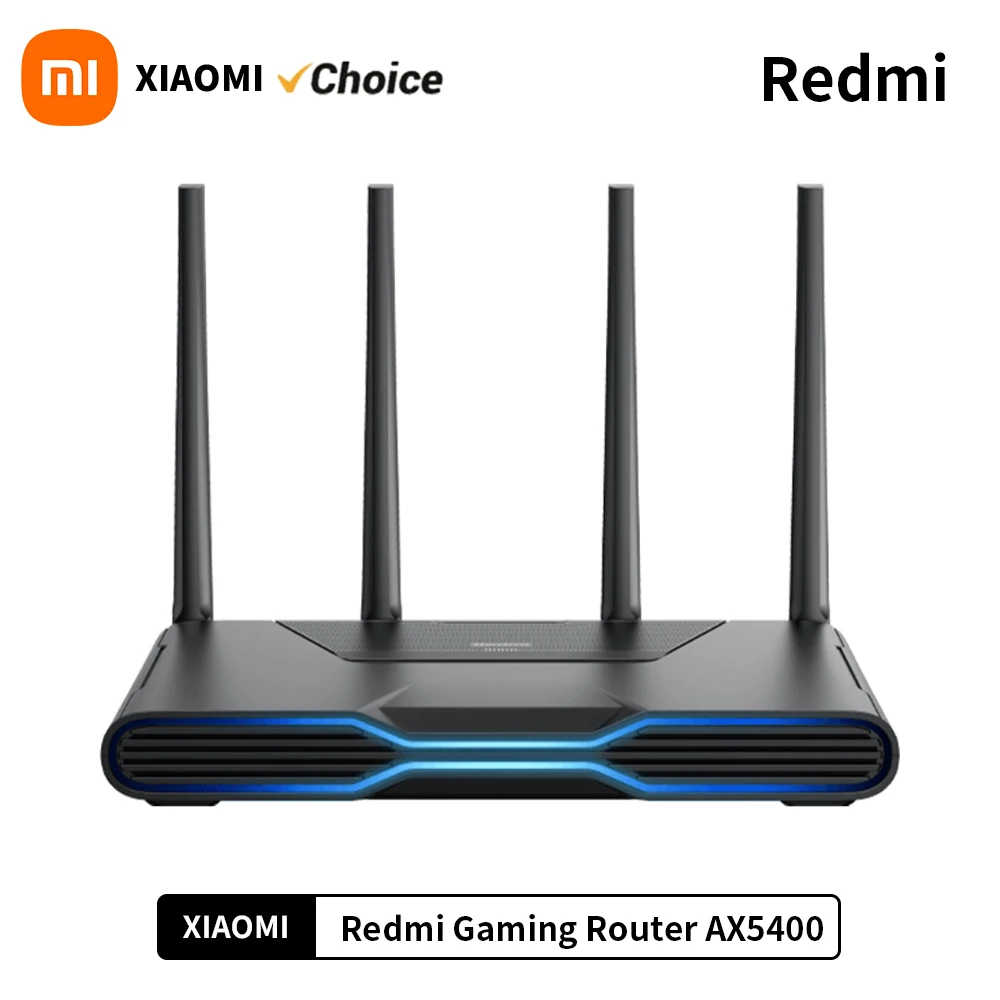 Xiaomi Redmi Gaming Router AX5400 Repeater WiFi 6 VPN Mesh 2.5G Network Port OFDMA MU-MIMO 512MB Qualcomm Chip Signal Booster